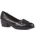 Black Patent Croc