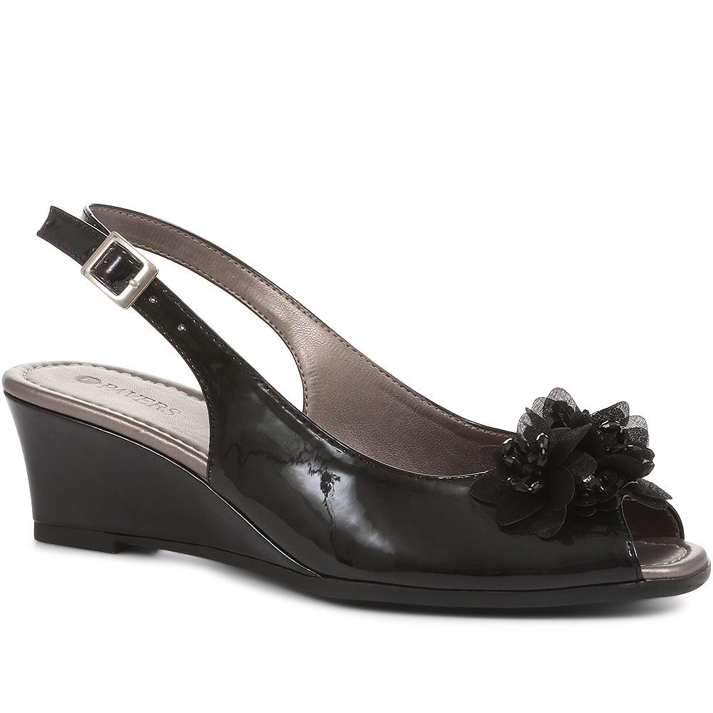 Womens Dahlia Comfort Wedge Heels - Black | Target Australia