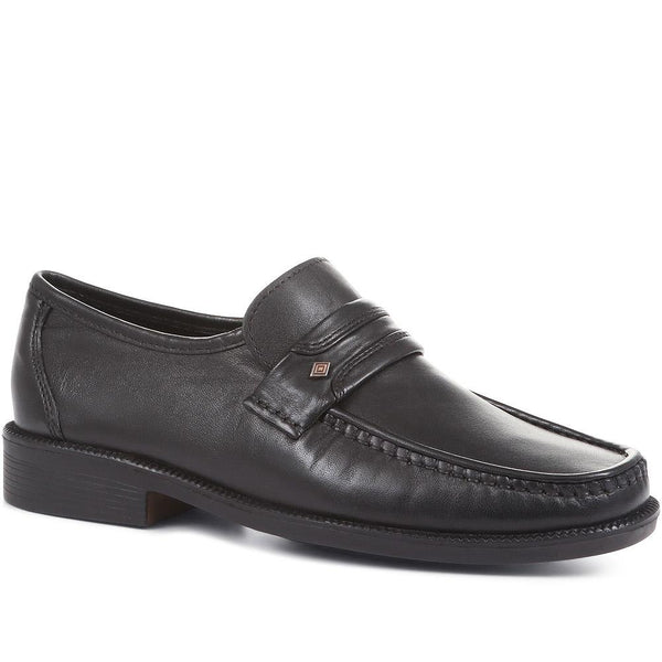 Wide Fit Leather Loafers - NAP35027