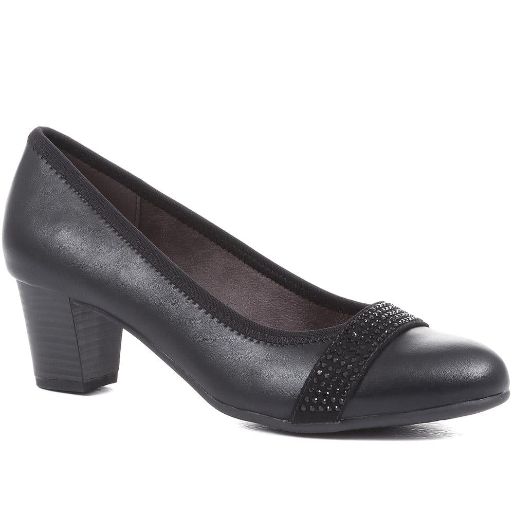 Black Heeled Court | Shoes | Heels, Simple black heels, Black heels prom
