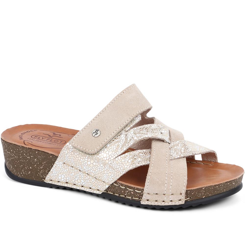 Wide Fit Stretch Sandals - POLY25000 / 309 521