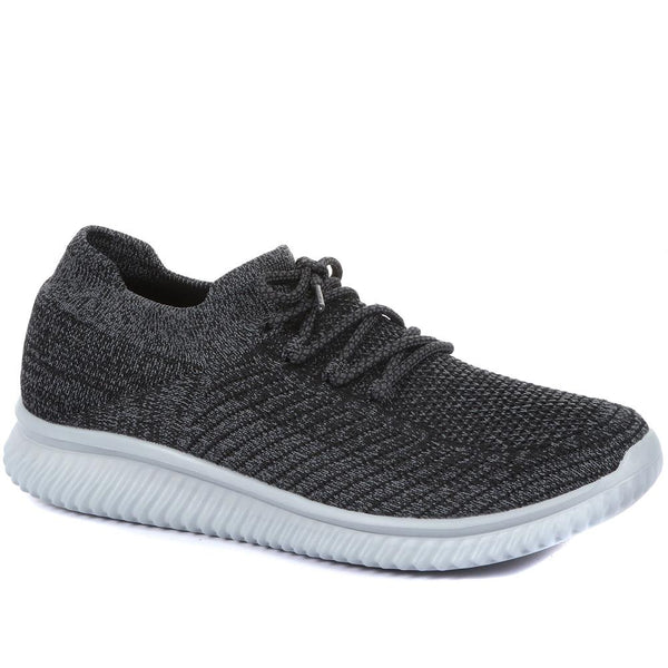 Men's Dark Grey Knit Sneakers - TITAN31015 / 318 517 / 318 517